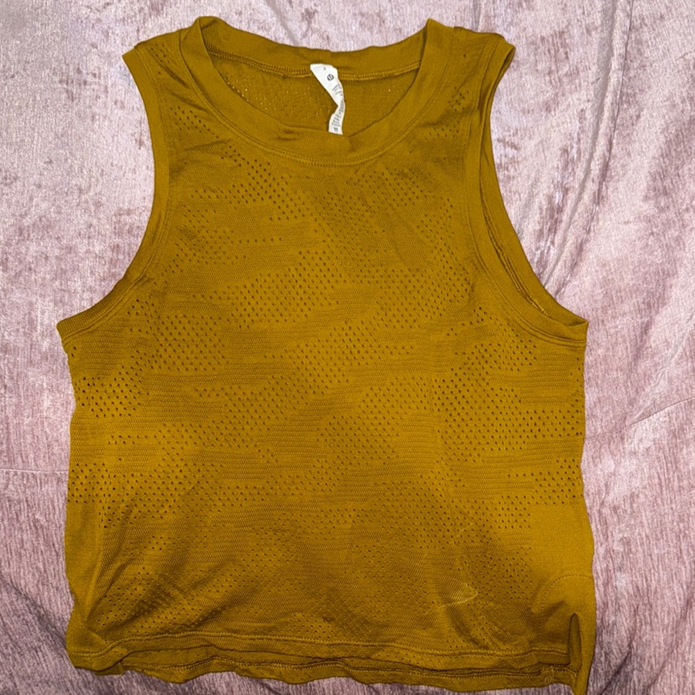 Lululemon Mustard Sleeveless Top